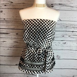 Black and White Elegant Top